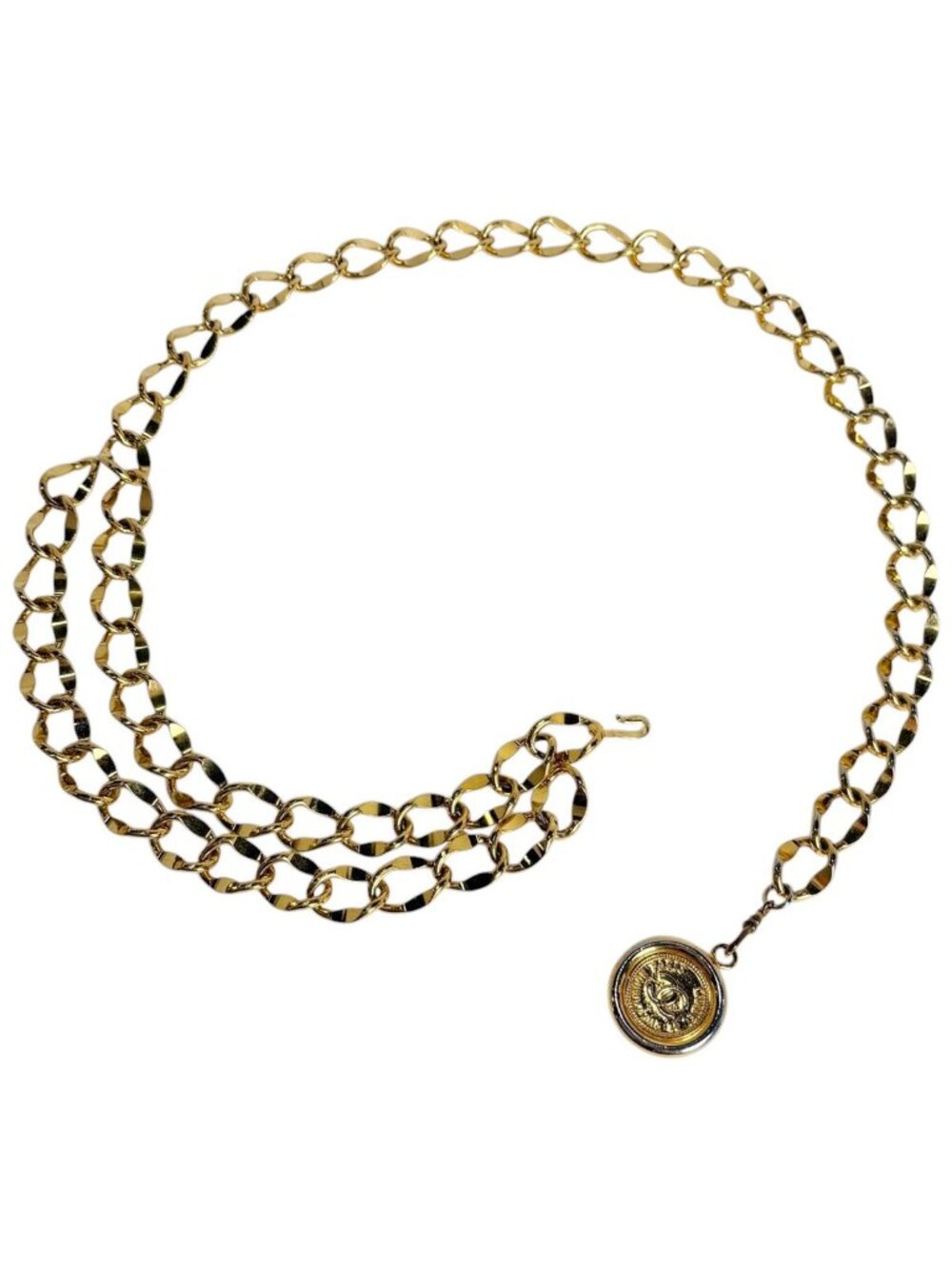 Chanel Belt CC Logo Chain Gold Plated